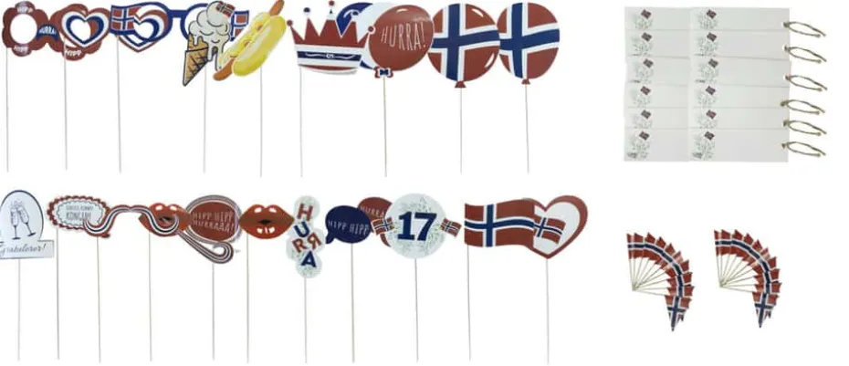 17. mai samleeske med pynt