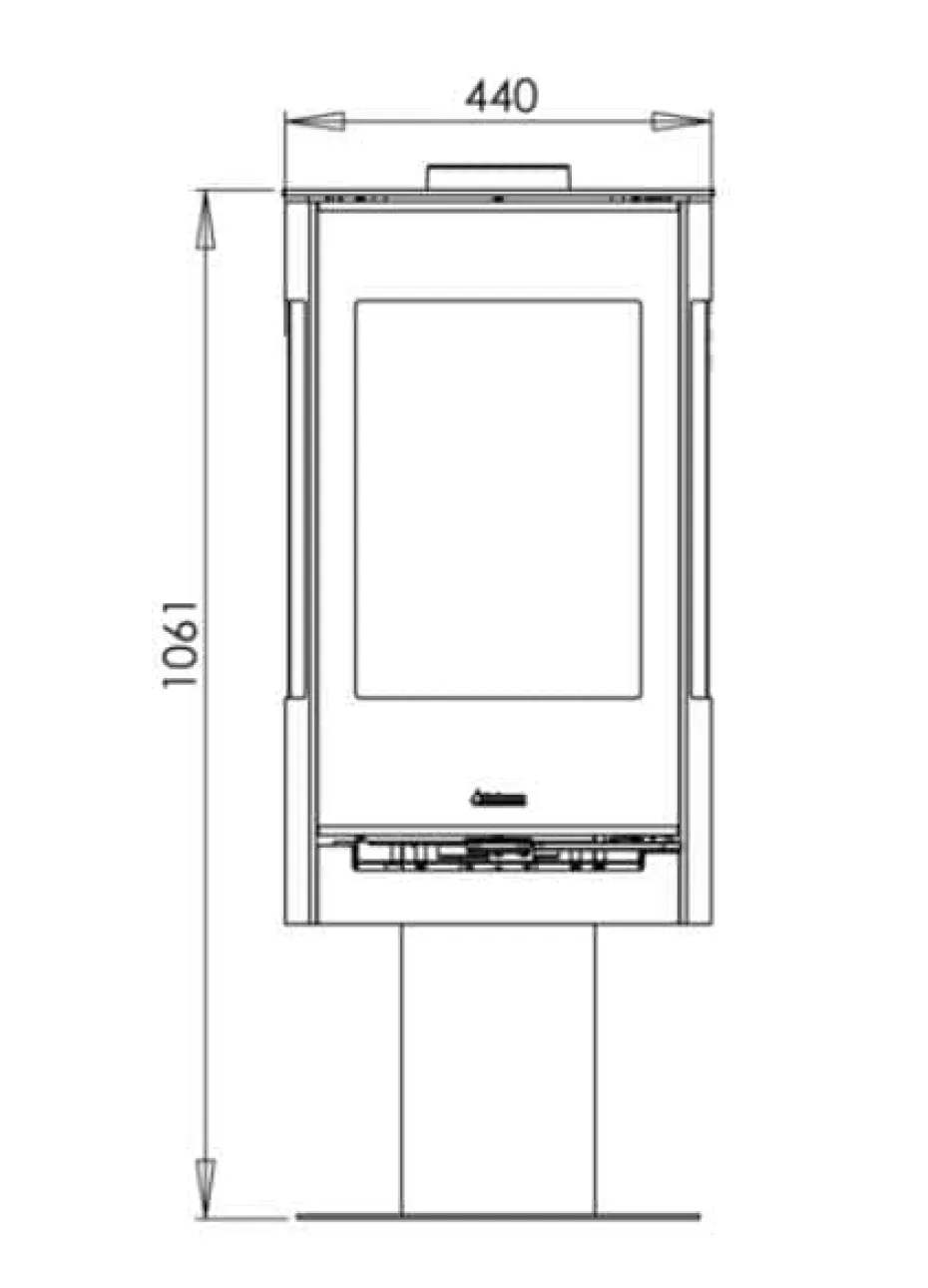 Aduro 22.3 Lux pidestall peisovn
