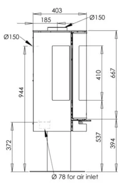 Aduro 22.3 Lux pidestall peisovn