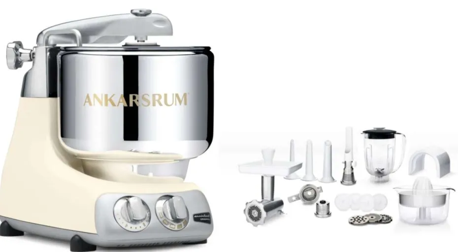 Ankarsrum® Assistent Original 6230 krem med stor tilbehørspakke