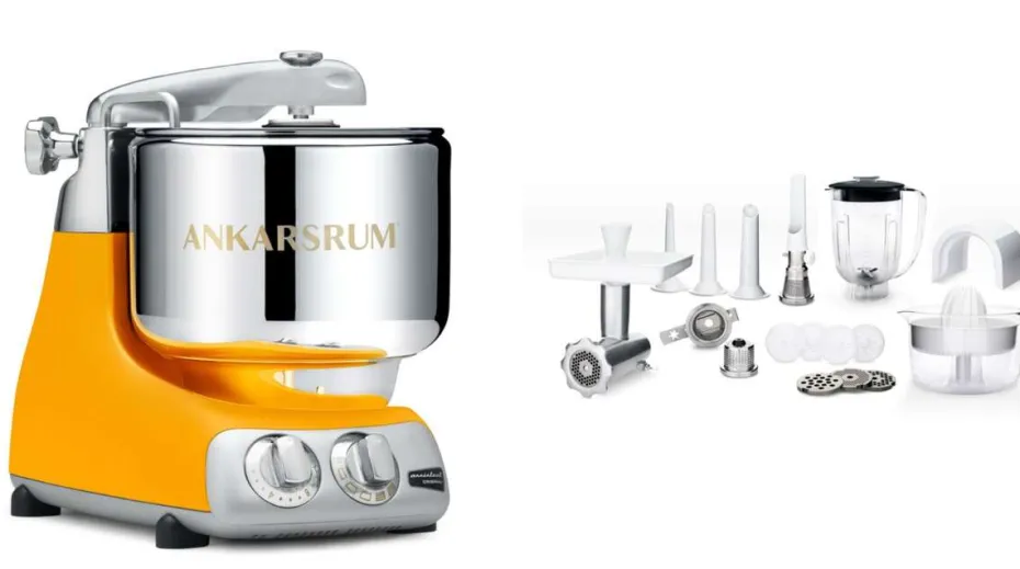 Ankarsrum® Assistent Original 6230 gul med stor tilbehørspakke