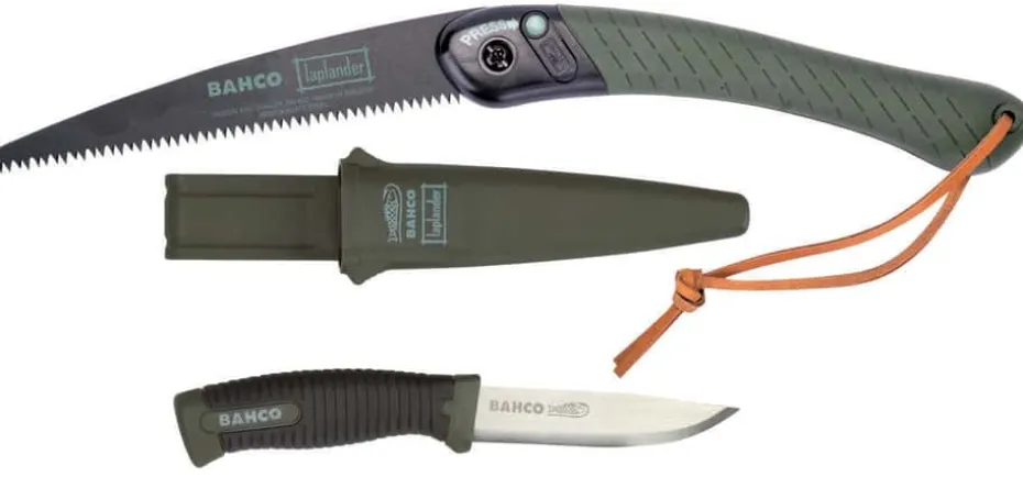 Bahco Laplander sammenleggbar tursag + kniv
