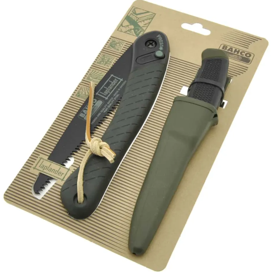 Bahco Laplander sammenleggbar tursag + kniv