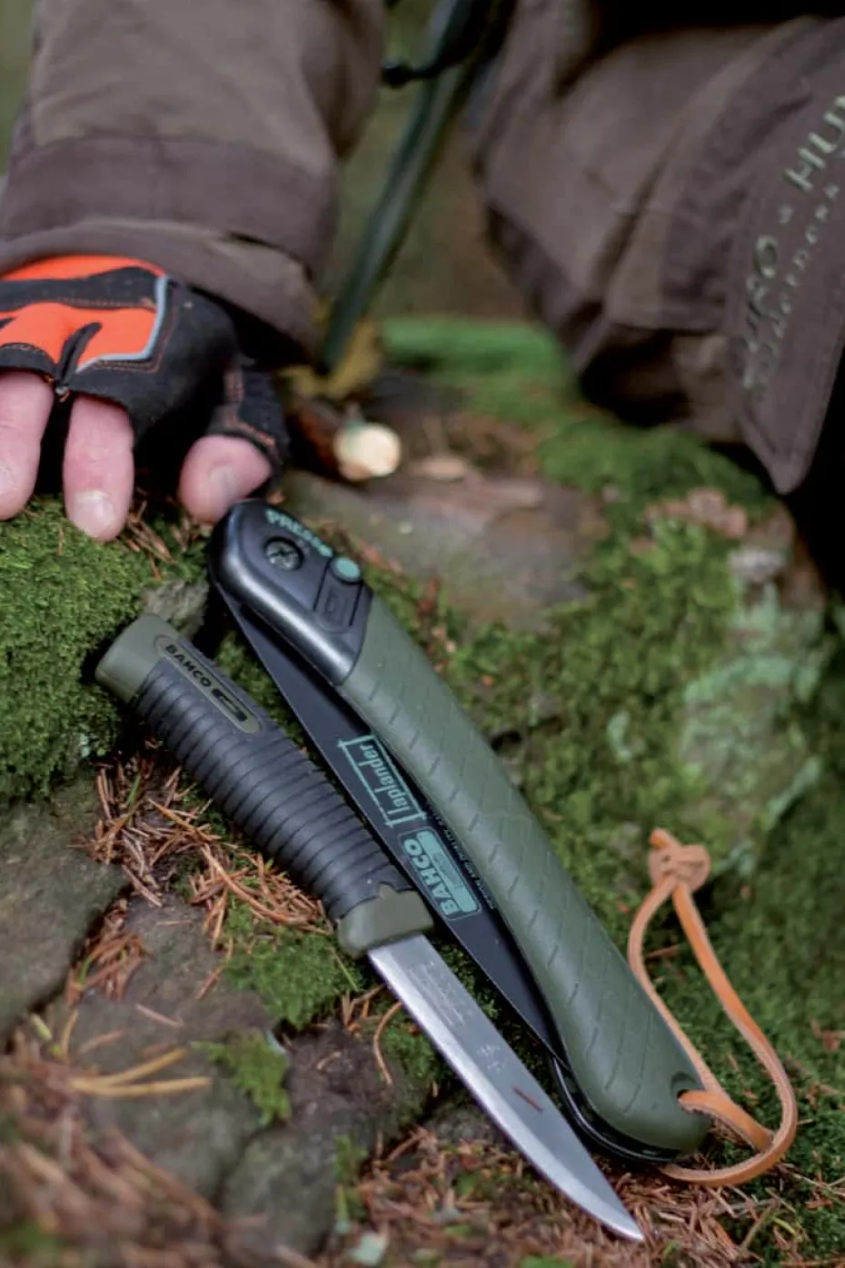 Bahco Laplander sammenleggbar tursag + kniv
