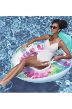 Bestway® Tie Dye Deluxe Swim Tube loungestol