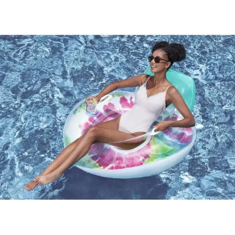 Bestway® Tie Dye Deluxe Swim Tube loungestol