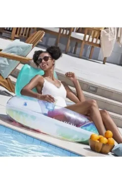 Bestway® Tie Dye Deluxe Swim Tube loungestol