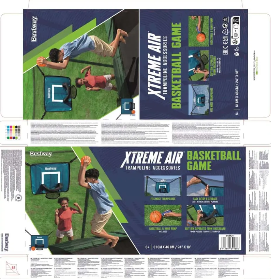 Bestway Xtreme Air Trampoline Basketballspill