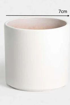 Birthe potte hvit Ø 7 cm