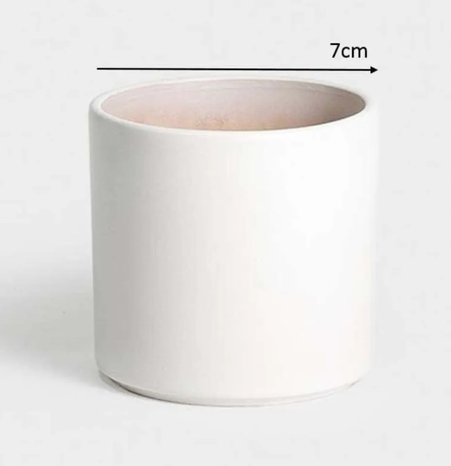 Birthe potte hvit Ø 7 cm