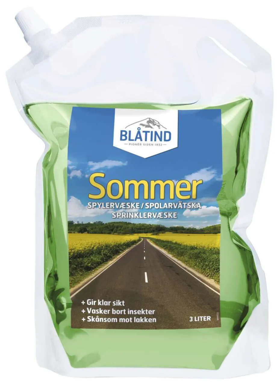 Blåtind sommerspylervæske