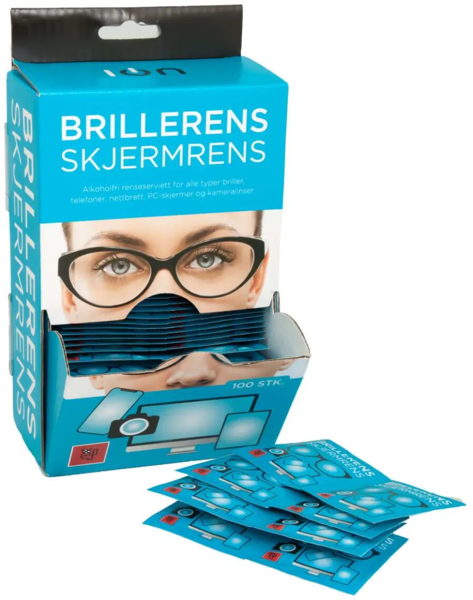 Brillerens/skjermrens 100pk