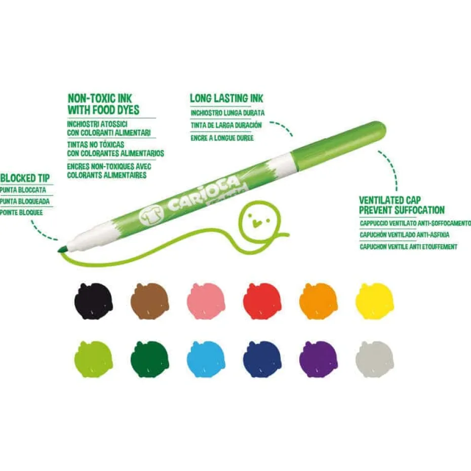 Carioca tekstiltusjer 10pk