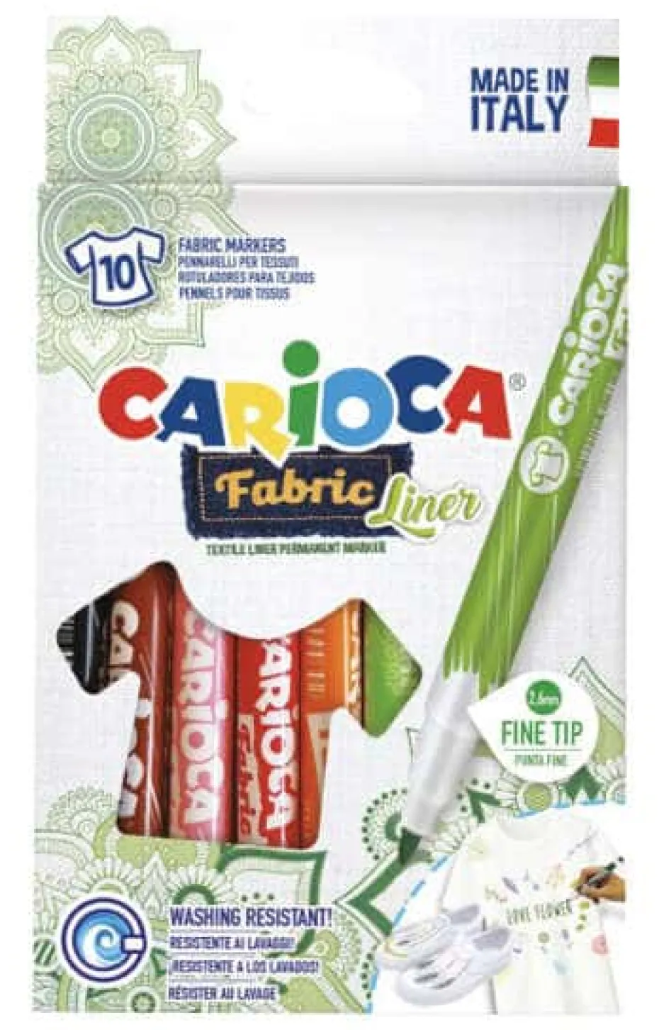 Carioca tekstiltusjer 10pk