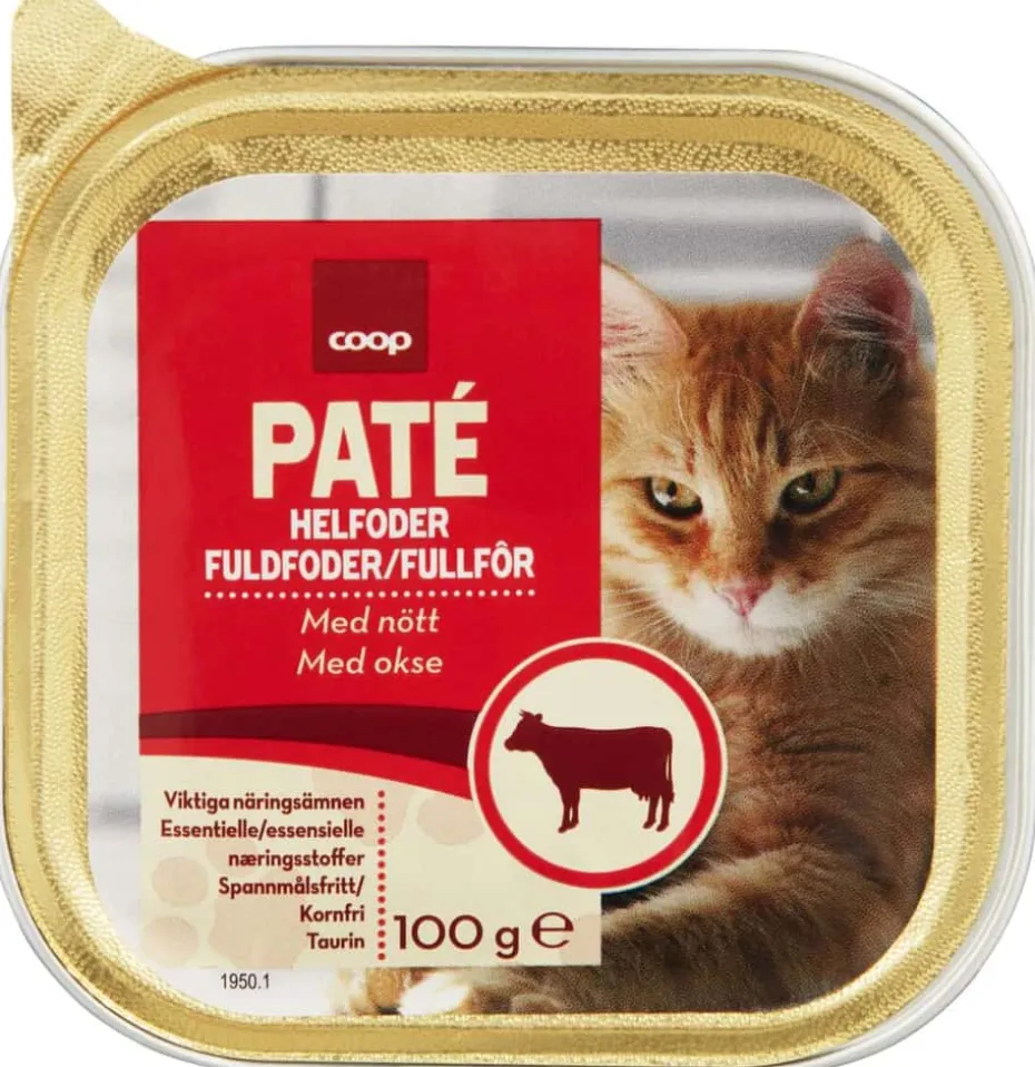 Coop Catz Storfe Pate 100g
