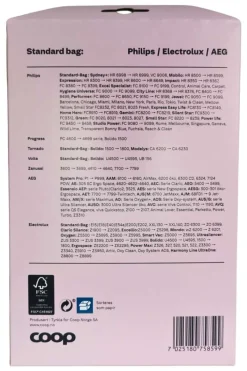 Coop EP støvsugerposer 4-pk til Philips/Electrolux/AEG
