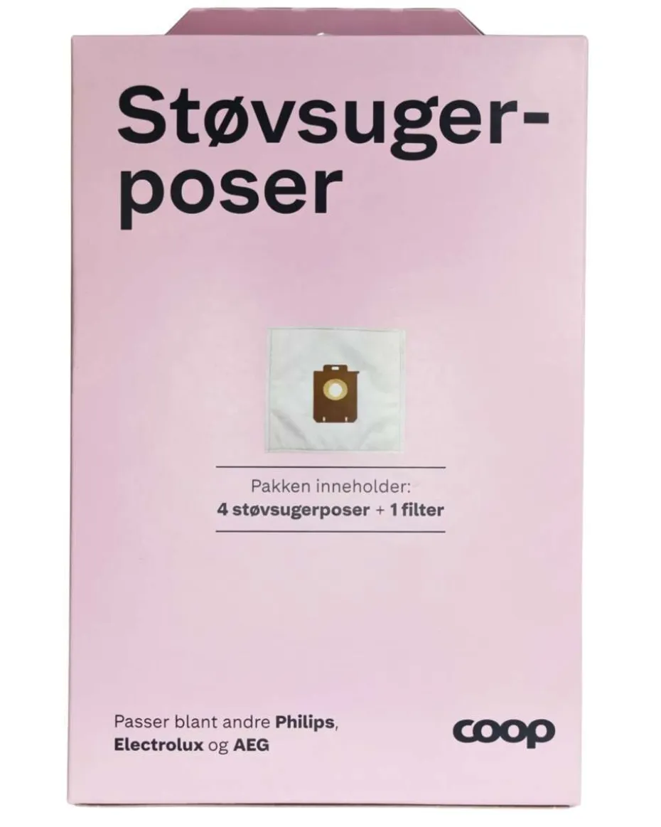 Coop EP støvsugerposer 4-pk til Philips/Electrolux/AEG