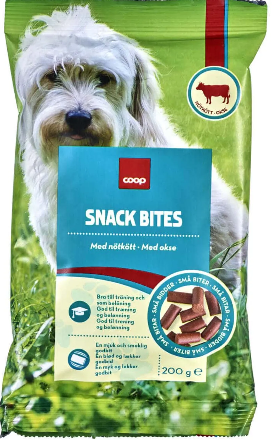 Coop Hund Snack Bites Okse 200g