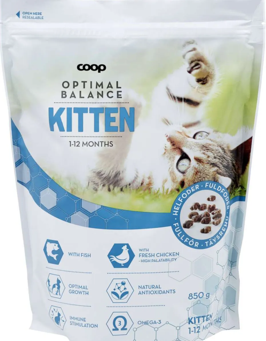 Coop Kitten Kattemat Tørr 850g