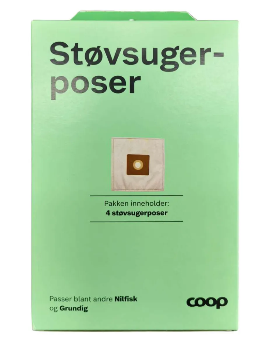 Coop NI støvsugerposer 4-pk til Grundig/Nilfisk