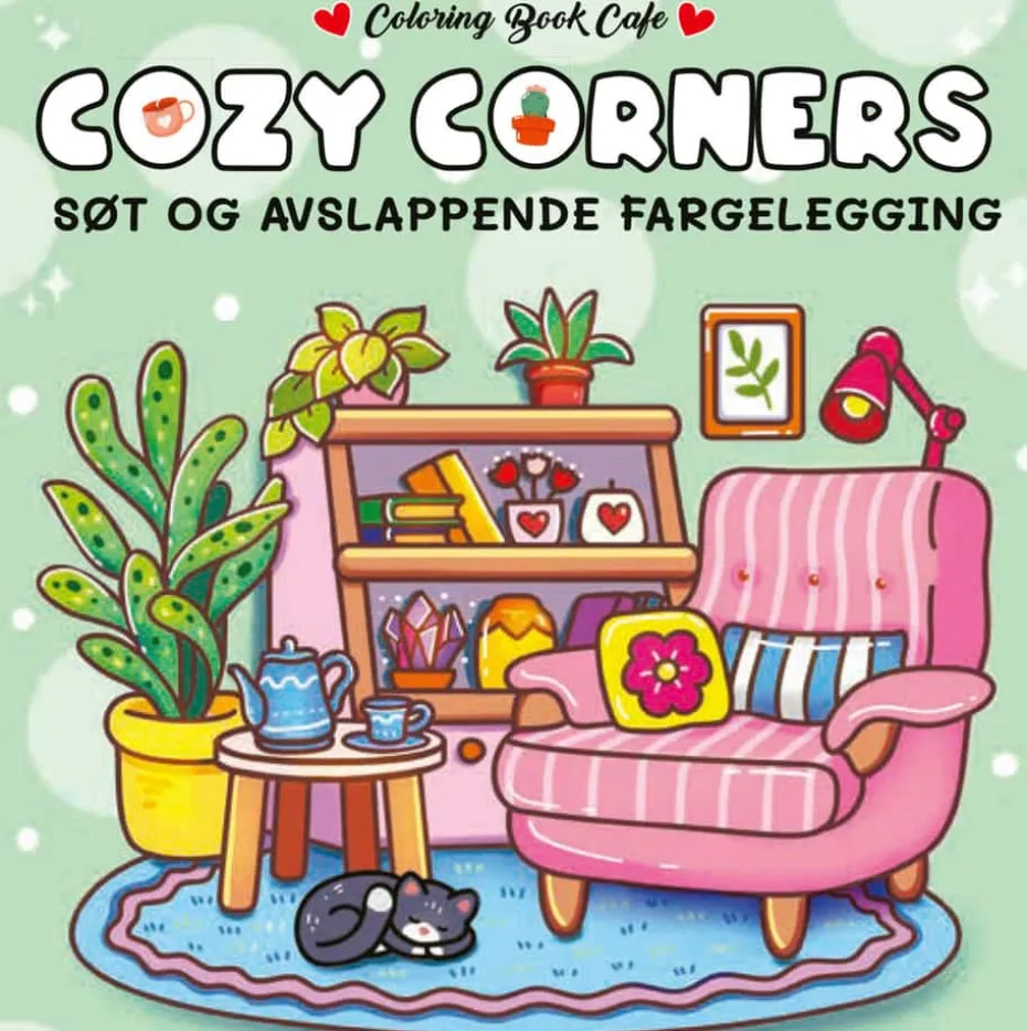 Cozy Corners fargeleggingsbok