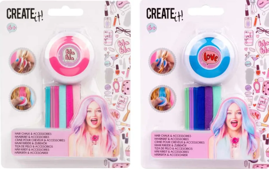 CREATE IT! hårstrikker og hårkritt