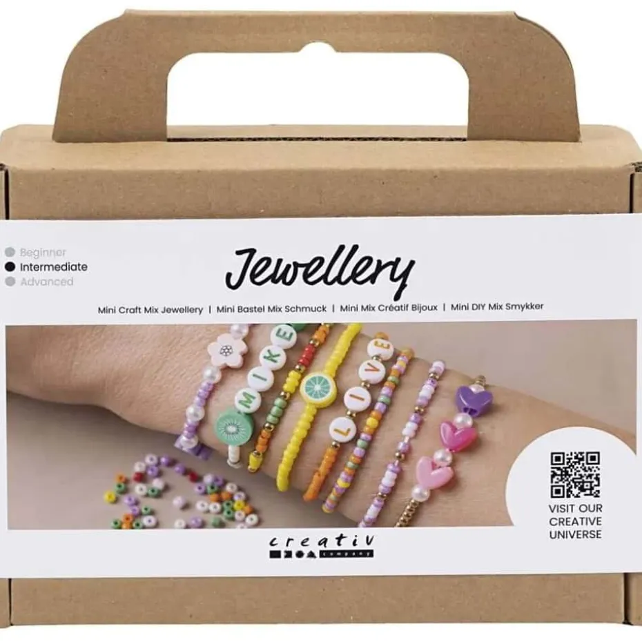 Creativ Company Mini DIY Kit Mix Fargerike armbånd