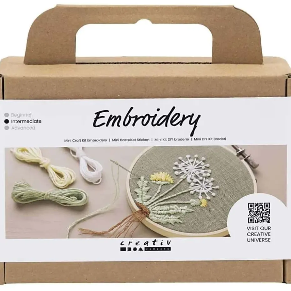 Creativ Company Mini DIY Kit Broderi/Broderiramme