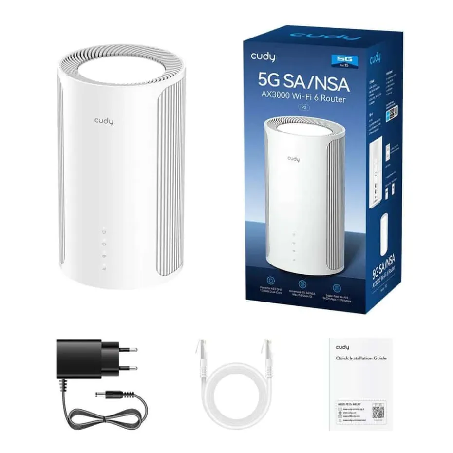 Cudy P2 5G SA/NSA AX3000 Wi-Fi 6 ruter