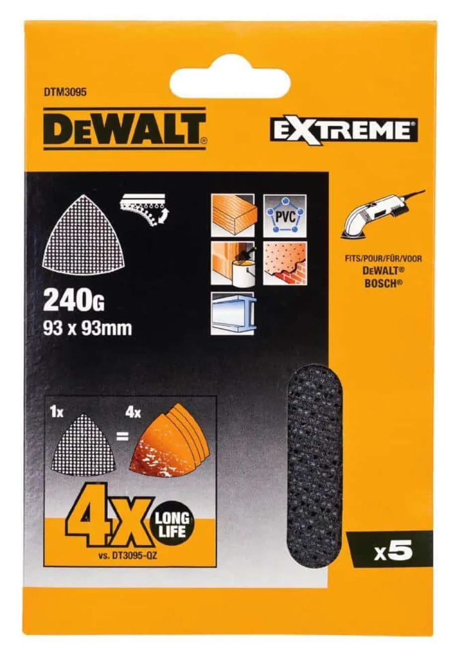 DeWalt DTM3095 slipepapir 240K 5-pk