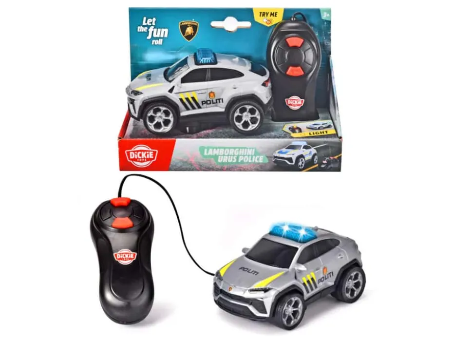 Dickie Toys Lamborghini Urus Ledningstyrt Norsk Politibil