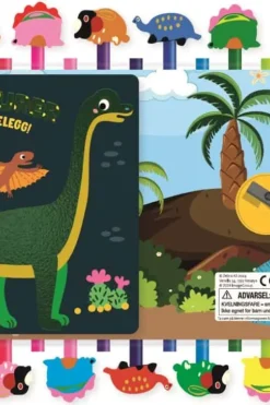 Dinosaurer: Les og fargelegg