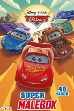 Disney Pixar Biler malebok med klistremerker
