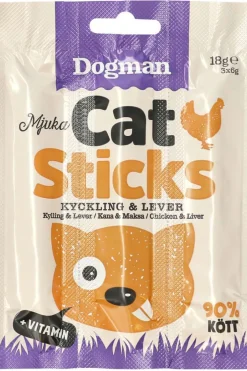Dogman Cat Sticks Kylling & Lever