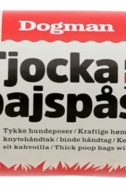 Dogman Hundeposer med Håndtak Svart 50stk