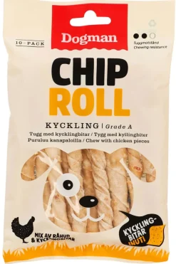Dogman Kylling Chip Roll 10pk