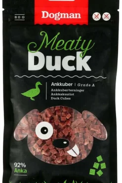 Dogman Meaty Duck Andekuber 80g