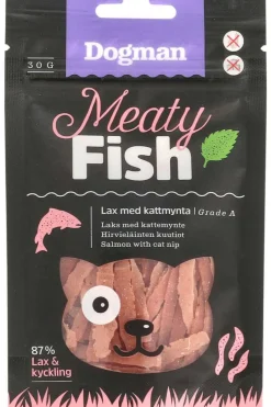 Dogman Meaty Fish Laks med Kattemynte 30g