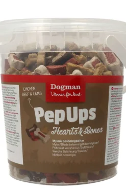 Dogman Pep Ups Hearts & Bones 500g