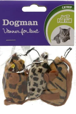 Dogman Safarimus med Catnip 3pk