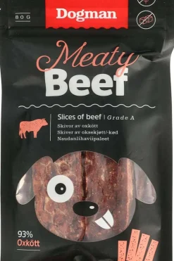 Dogman Slices of Beef til Hund 80g