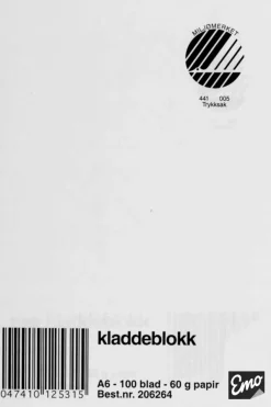 Emo kladdebok A6