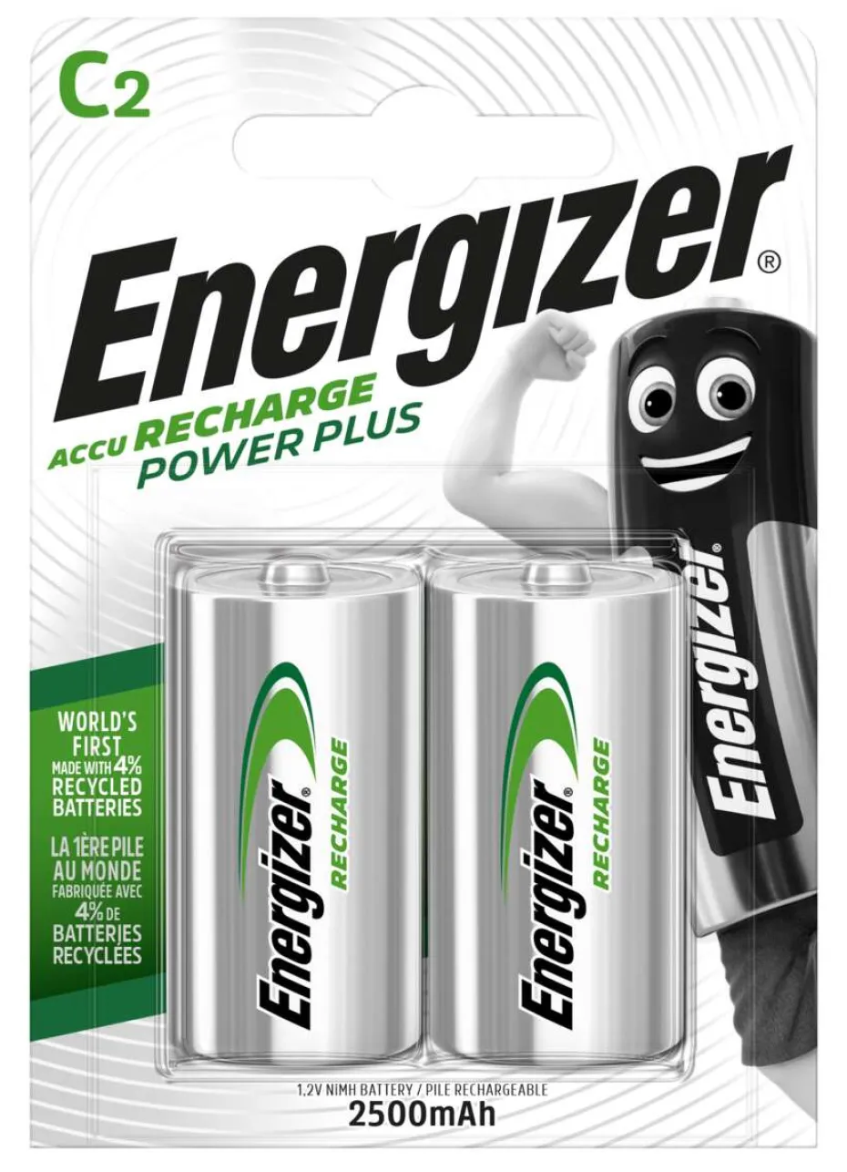 Energizer® AccuRecharge C-batterier