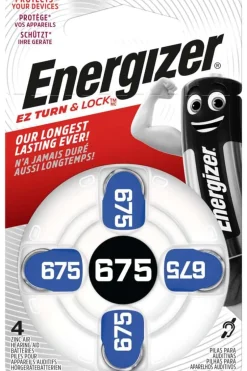 Energizer høreapparatbatterier 4 pk