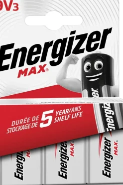 Energizer® MAX® 9V batterier 3 pk.