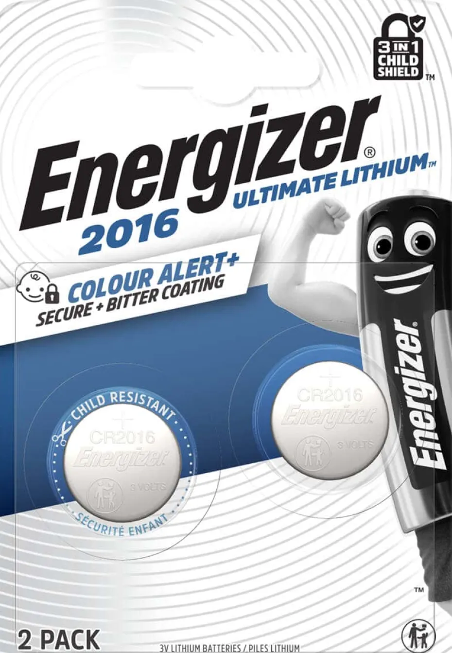 Energizer® CR2016 batterier 6pk