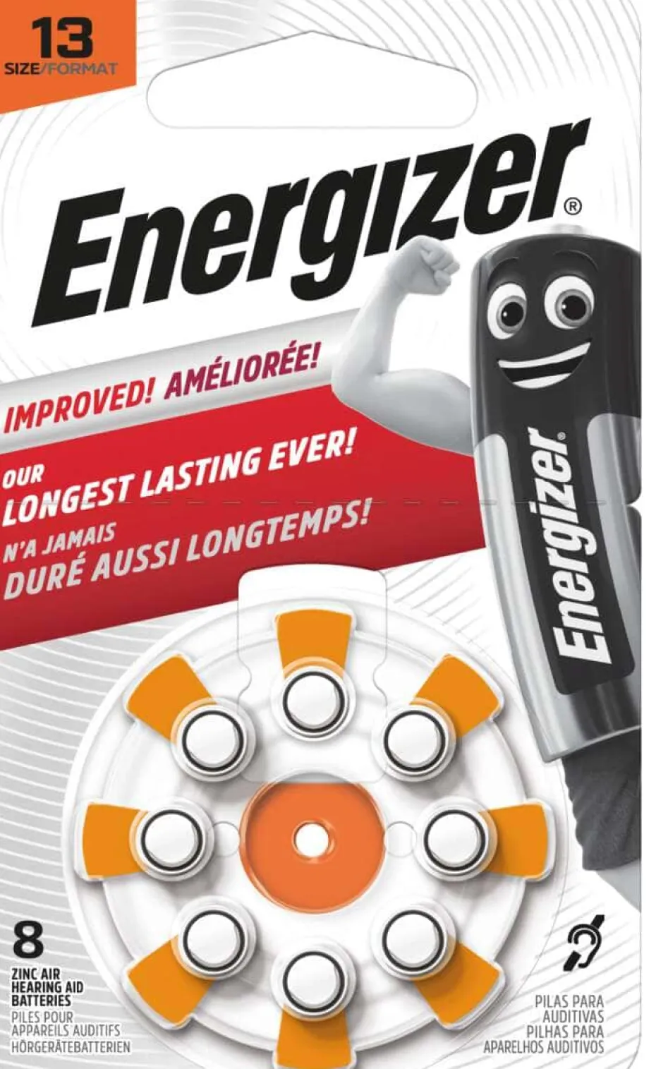 Energizer® høreapparatsbatterier 13