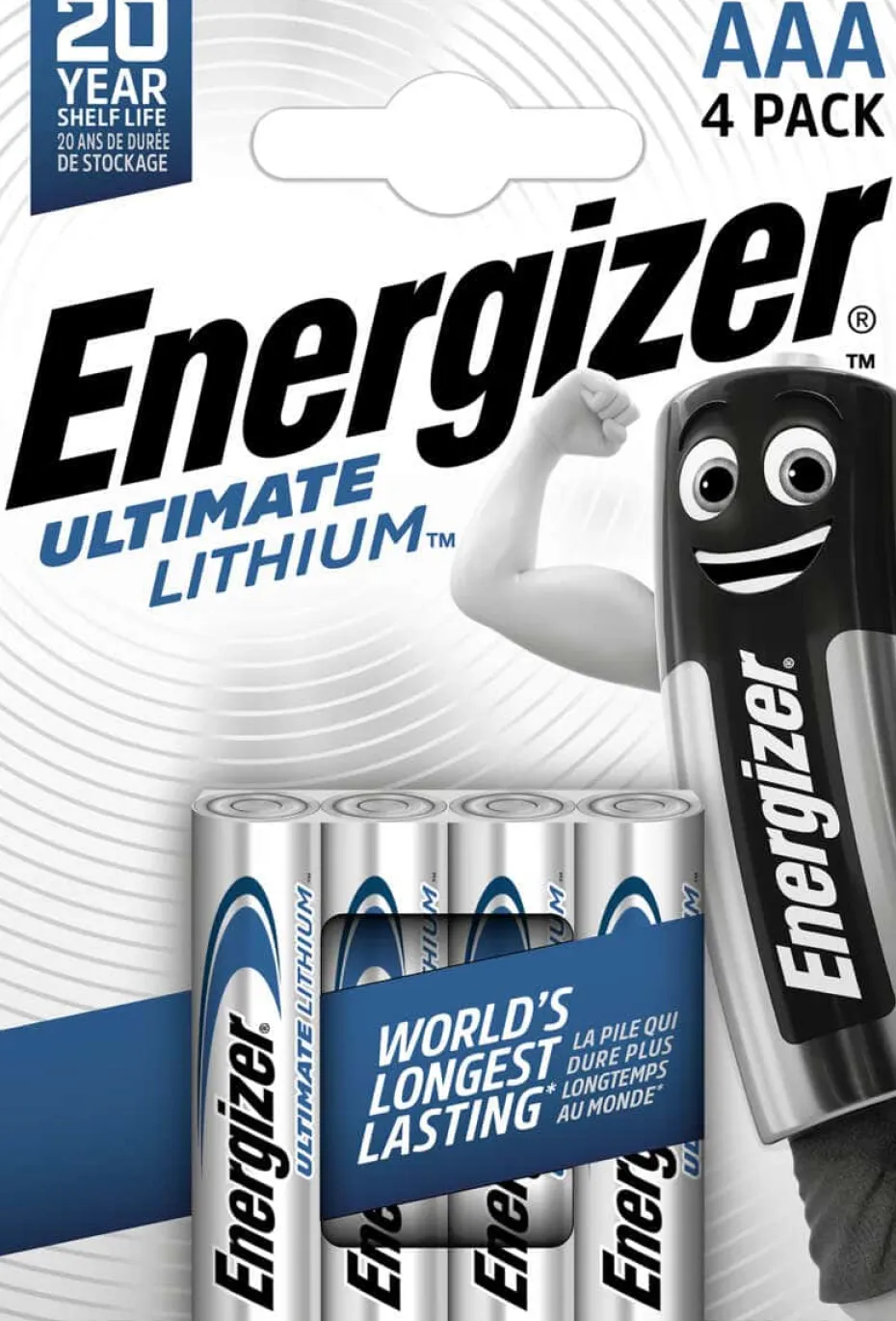 Energizer® Ultimate Lithium AAA batterier 4 pk