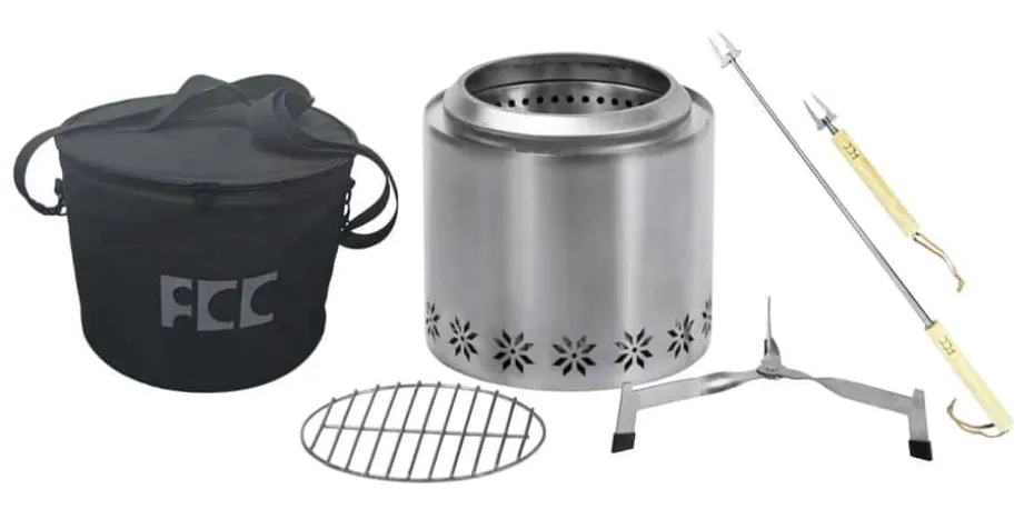 FCC Volcano Camper båltønne m/tilbehør