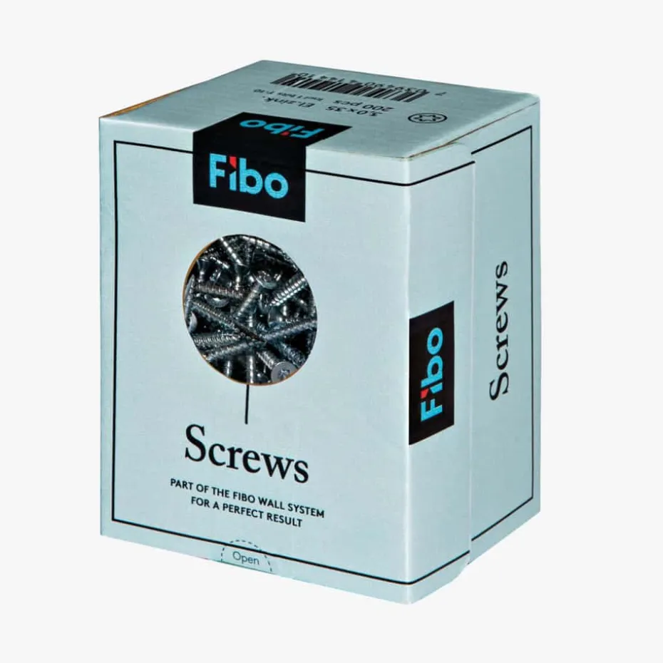 Fibo 3,0x35 monteringsskruer 200 stk